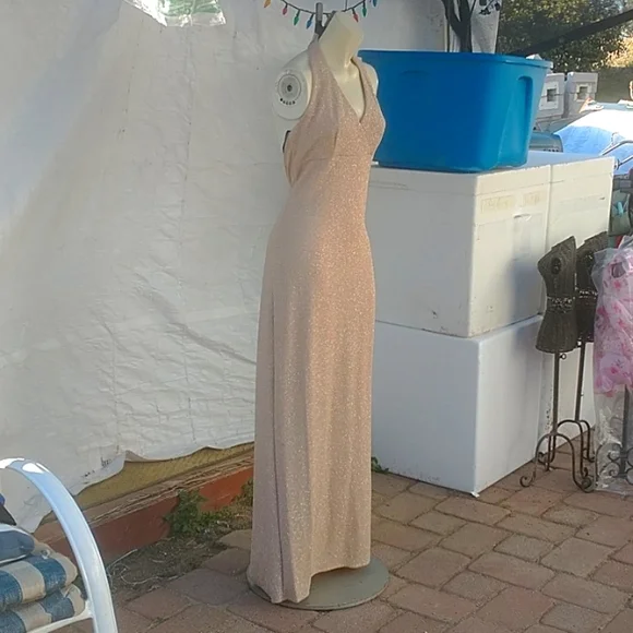 white off shoulder dress long White Long Off Shoulder Satin Dress by Ladivine 7493W